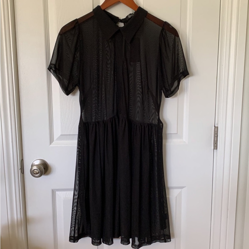 Foxblood Mesh Dress